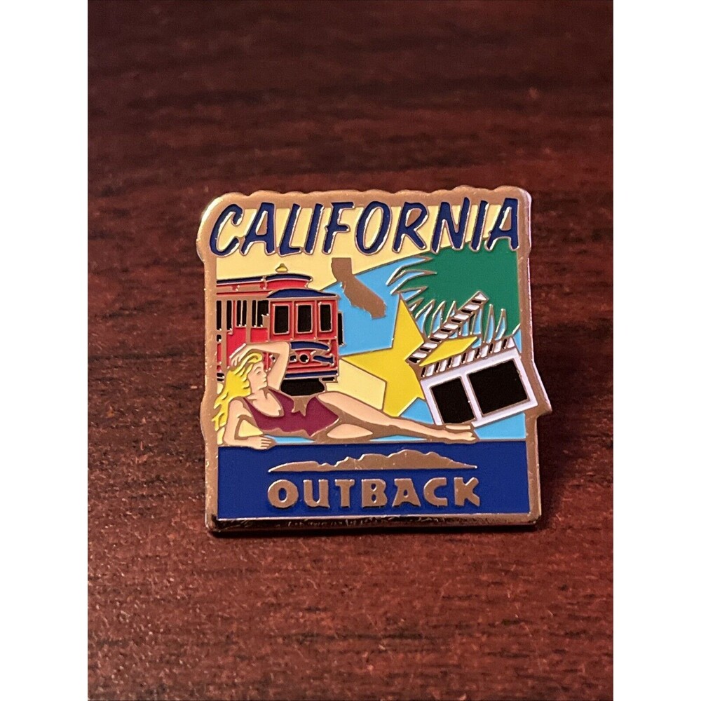 Outback Steakhouse 50 States California Lapel Hat Pin